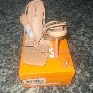 BNIB lace up heels